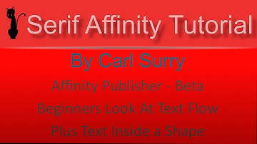 Affinity Publisher - Beta - Beginners Look At Text Flow plus Text Inside a Shape