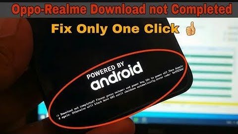Oppo/Realme | Download Not Completed ! Fix Error Code | Only One Click