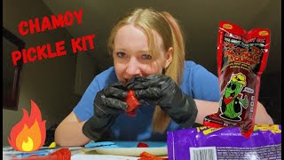 Trying The Chamoy Pickle Kit For The First Time Y