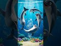 Cute Dolphins swimming having fun 🐬🐬🐬🐬#dolphin #animallearning #funlearning