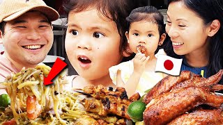 Japanese 3 year old &amp; Mom Try Singapore Food for the first time!!