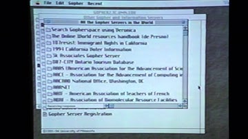 Searching the Internet - Gopher | The Internet Revealed (1995)