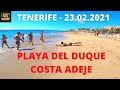 TENERIFE - PLAYA DEL DUQUE  WALK 25 °C🌞 COSTA ADEJE - 23.02.2021