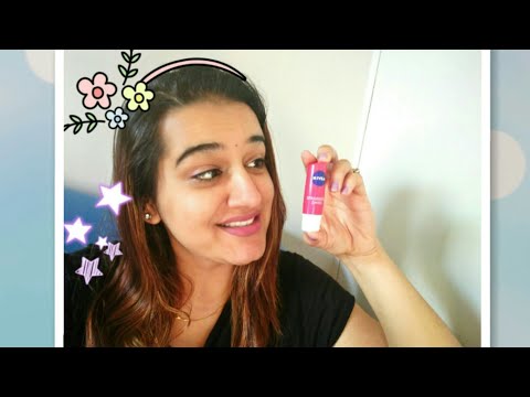 nivea-strawberry-shine-lip-balm-review-|-best-lip-balm-2018-|-strawberry-lip-balm-demo