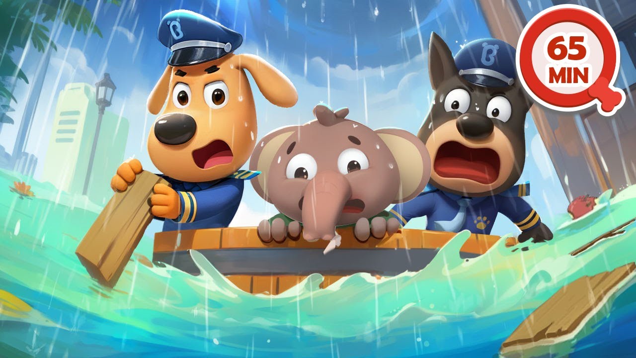 ☔ An toàn khi trời mưa và ngập nước | Hoạt hình thiếu nhi 👮 Cảnh sát trưởng Labrador Vietnam 🚔