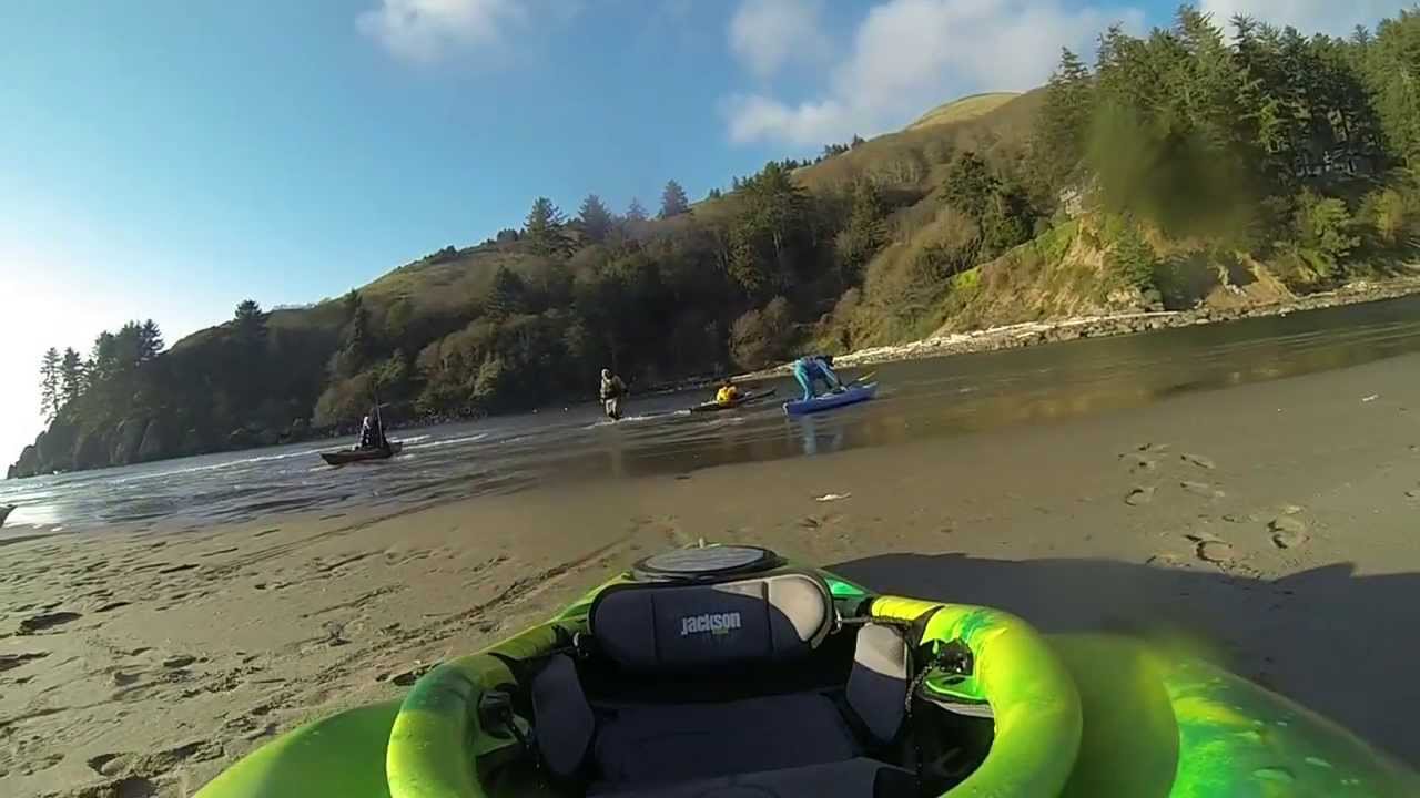 Kayaking / Surfing Salmon River Otis, OR (Lincoln City) YouTube
