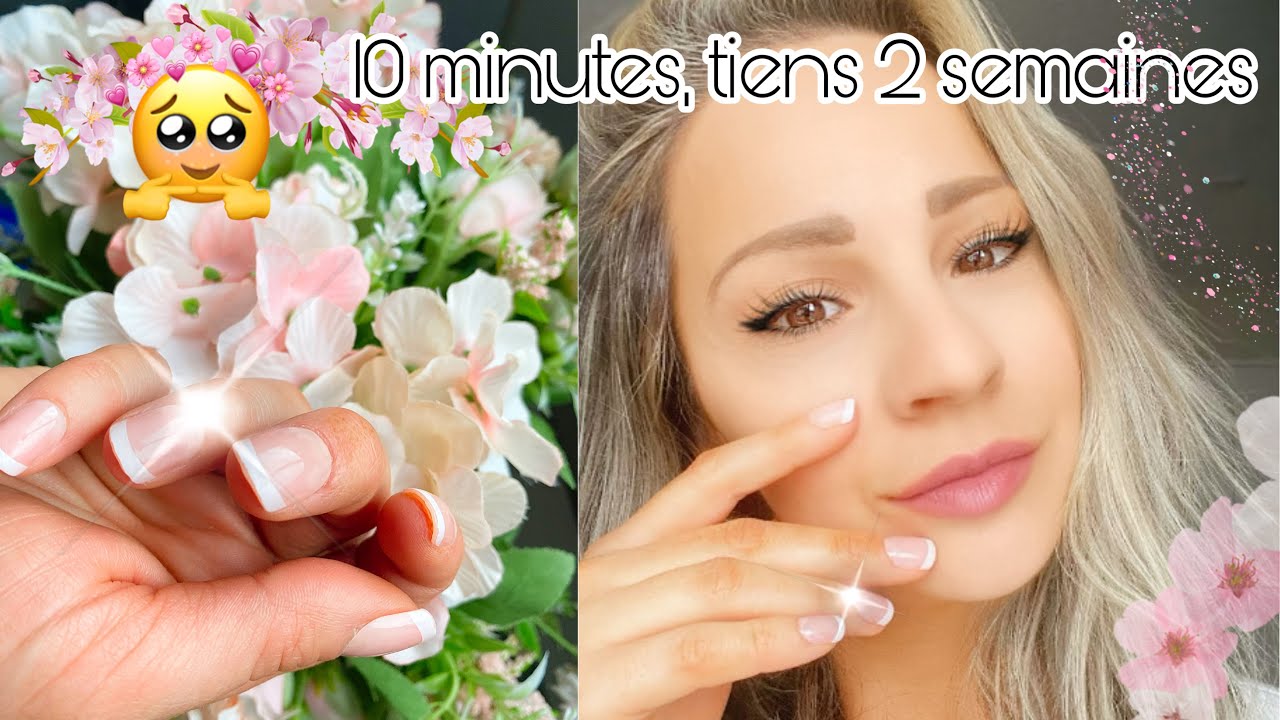 COMMENT FAIT UNE POSE D'ONGLE STYLE FRANCAIS, EN 10 MINUTES QUI DUR 2 SEMAINES! POUR DÉBUTANT
