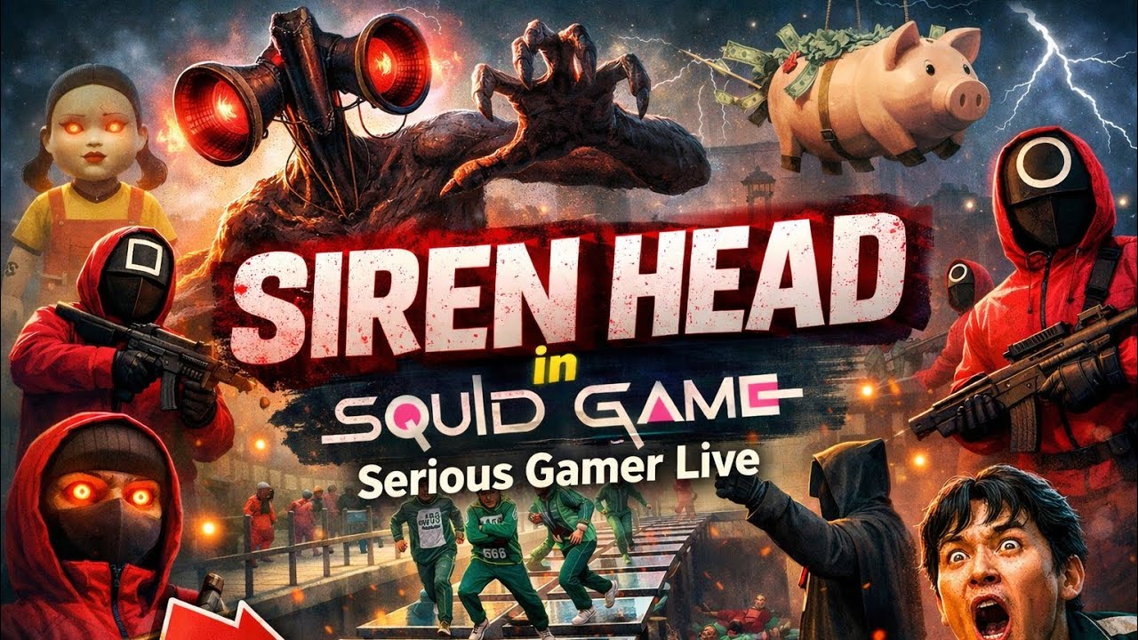 Siren head In Squid Game : 456 Survival Challenge Live 40🔥
