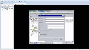 User Accounts Windows Server 2000