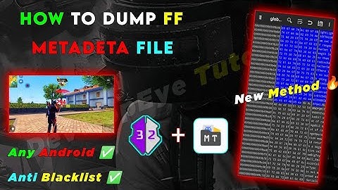 Dumping FF Metadata File Made Easy | Complete Tutorial | New Method  ( PART - 1 )