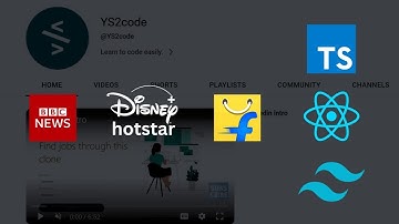 Building React JS projects | Flipkart,BBC,Disney plus hotstar | Fullstack | Typescript,Tailwind
