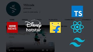 Famous Building React JS projects | Flipkart,BBC,Disney plus hotstar | Fullstack | Typescript,Tailwind Wealth