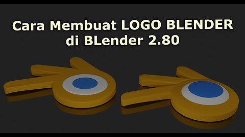 BLender 2.80: Membuat Logo BLender 3 Dimensi #blender