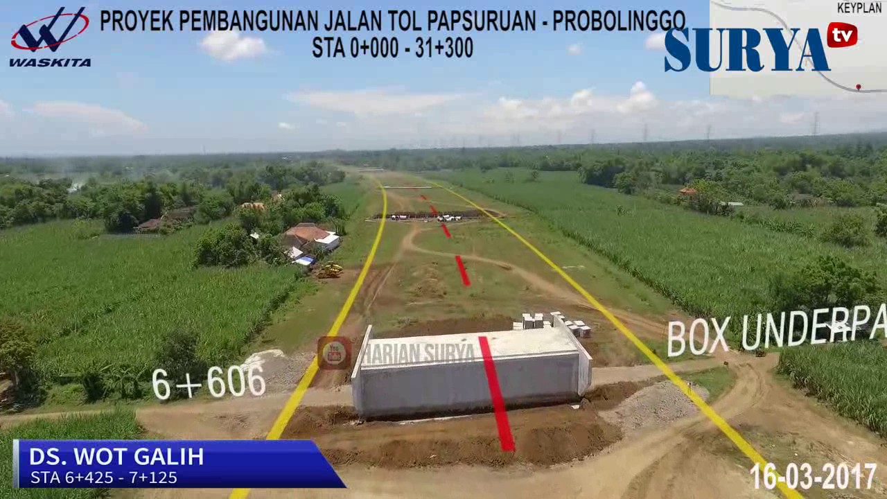 DRONE Perkembangan Proyek Jalan Tol Pasuruan Probolinggo YouTube