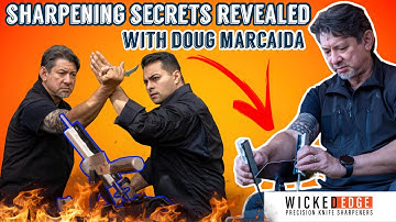 Learn How to Sharpen Knives with DOUG MARCAIDA on the NEW Wicked Edge WE40 Carbon! 🔪💥