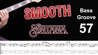 SMOOTH  (Carlos Santana feat. Rob Thomas) How to Play Bass Groove Cover with Score & Tab Lesson chords