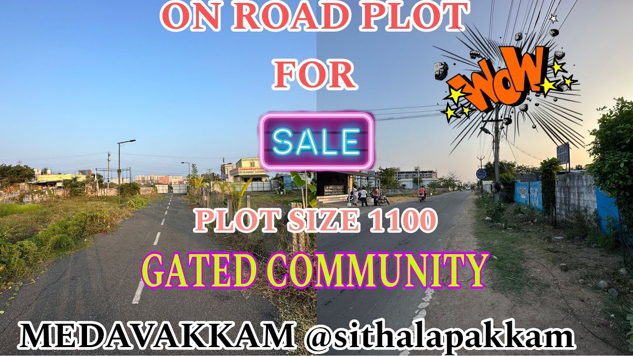 ID218🏡MEDAVAKKAM NEAR ON ROAD GATED COMMUNITY PLOT FOR SALE YouTube