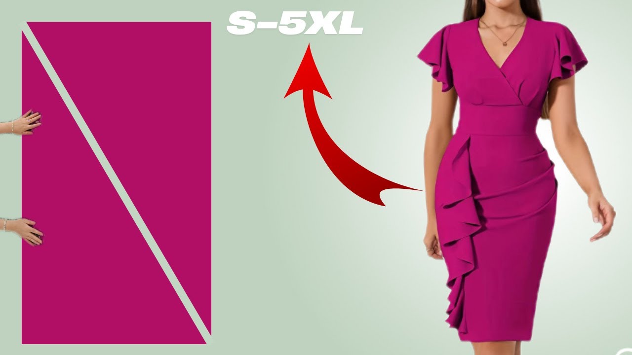 Sexy Cut-Out Dress – Easy Cutting & Sewing Tutorial That Turns into a Breeze