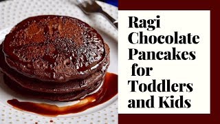 Ragi chocolate pancakes: eggless, soft, fluffy pancakes made with
flour, cocoa powder and whole wheat flour. is one of the best weight
gaining, nut...