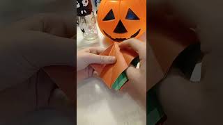 как сделать коробочку к Хэллоуину в виде тыквы🎃✨