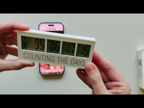 Countables Counting the Days 999 Day Countdown Clock Detailed Setting Instructions