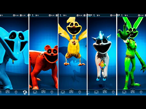 Big Monsters Smiling Critters Poppy Playtime Chapter 3 Characters FNAF AR Workshop Animations