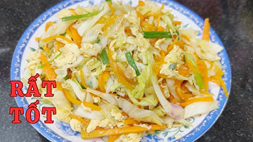 Bắp Cải Xào Trứng Giòn Ngon Cách Làm Thì Quá Dể Dàng Ai Cũng Làm Được | Menu Viêt