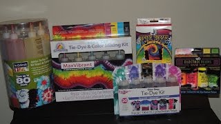 Comparing TIE DYE KITS... (Four top kits consumer compared for true non-biassed consideration)