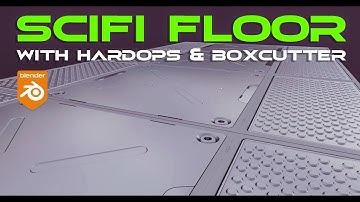 SCIFI FLOOR in Blender - with Hard OPS and Boxcutter