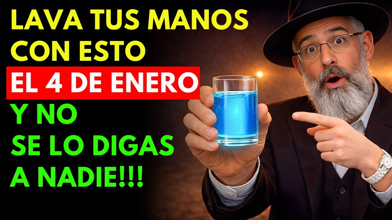 LAVA Tus Manos con Esta AGUA el 4 de Enero y Atrae MUCHO Dinero | Sabiduría Judía