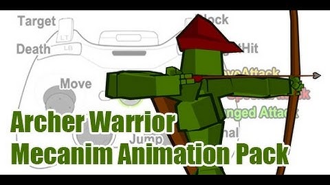 Unity3d Archer Warrior Mecanim Animation Pack