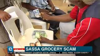 Sassa grocery scam screenshot 1