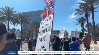 Thousands march through downtown San Diego on Labor Day