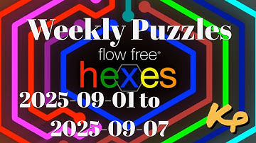 Flow Free Hexes - Weekly Puzzles - Snowflake Challenge - 2025-09-01 to 07 - September 1 to 7th 2025