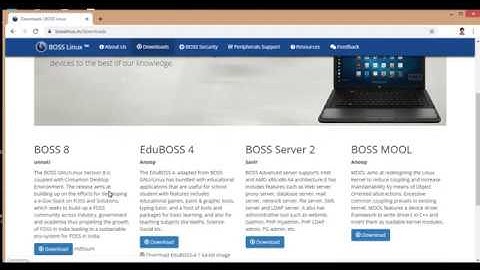 BOSS GNU / Linux download and Create bootable DVD