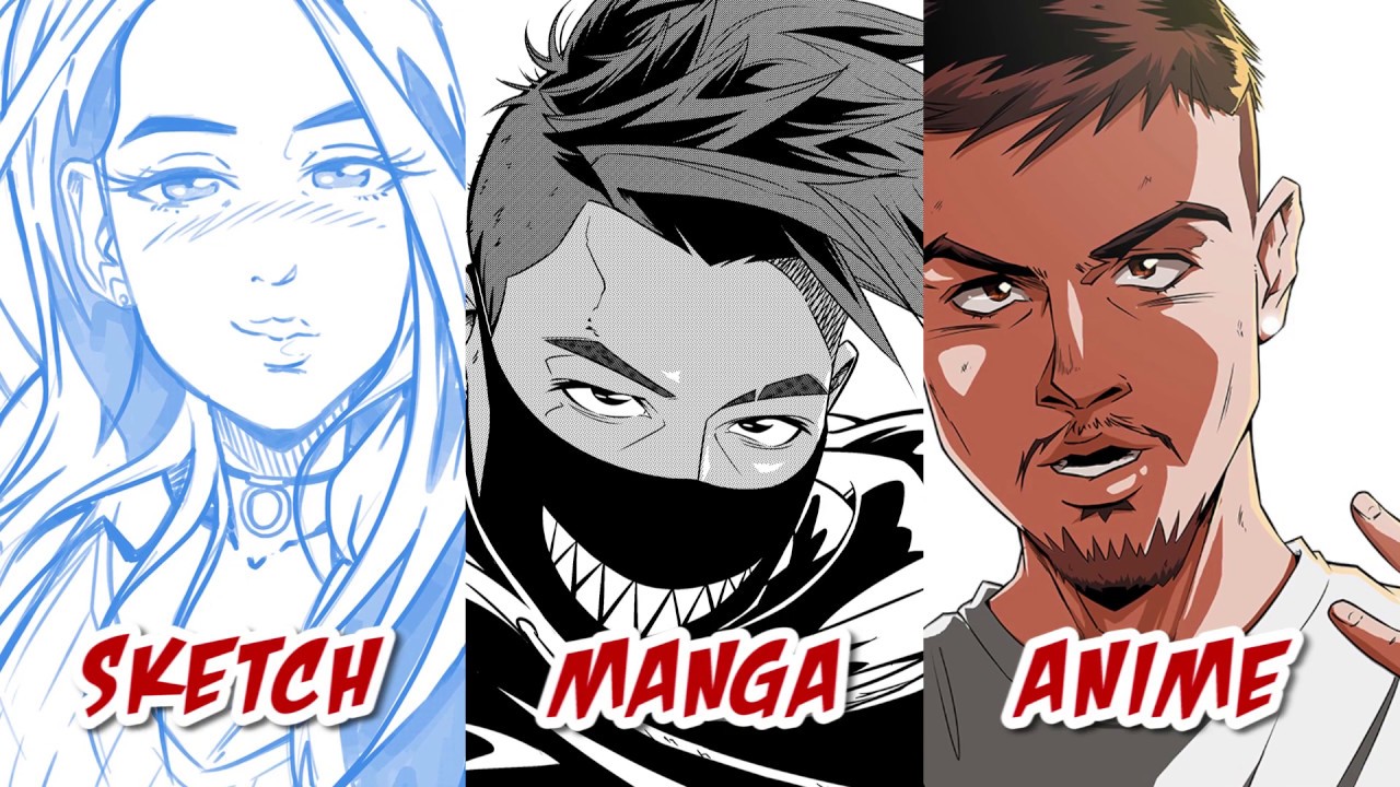 This Artist Challenged Himself To Draw Anime Characters In Different Styles