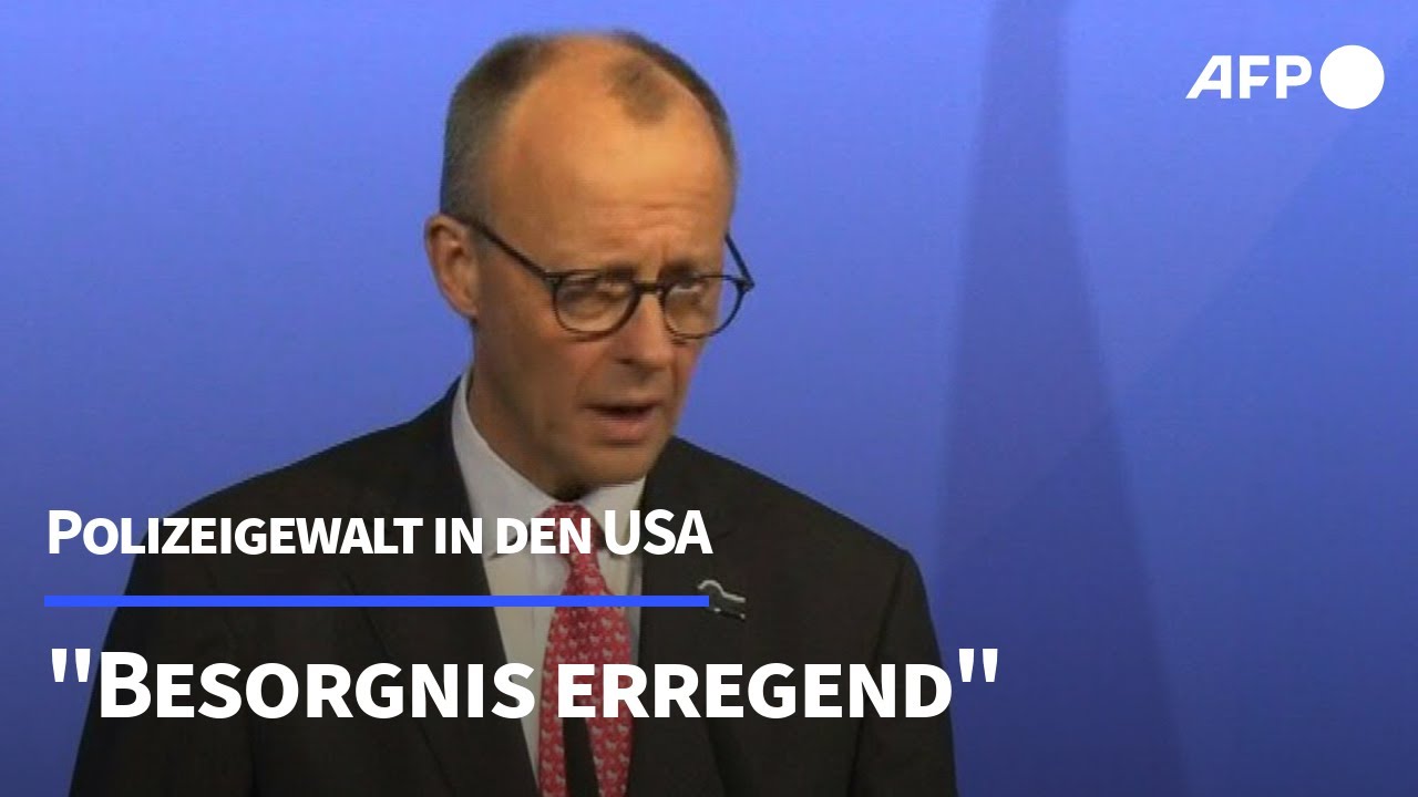 Merz: Polizeigewalt in USA „besorgniserregend“ | AFP