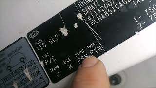 Hyundai i10 Paint Code Location 2013 2019  Find Your Color Code Fast