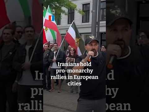 Iranians hold pro-monarchy rallies in European cities