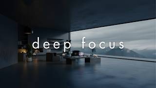 DEEP FOCUS • Minimal Mountain Office for Deep Work (No Distractions)
