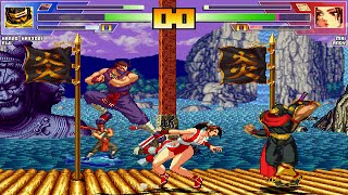 Hanzo & Eiji vs Mai & Andy (SNK ninjas) screenshot 1