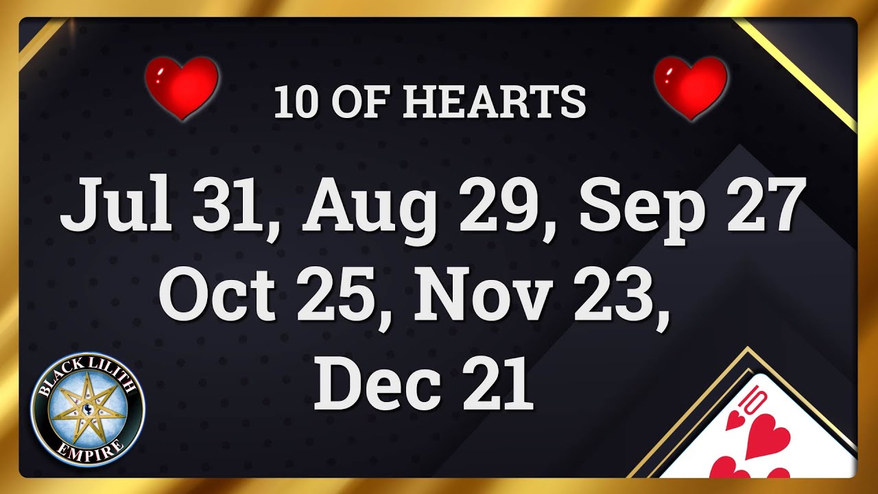 10 OF HEARTS | Cards of Destiny - YouTube