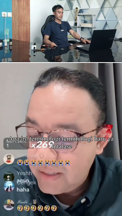 Momen lucu capres Anis baswedan live tik tok bahas etalase