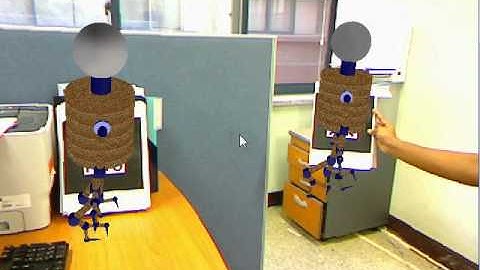 My first graphics project with simple animation using Forward Kinematics in Augmented Reality