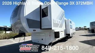 New 2026 Open Range RV Open Range 3X 372MBH Fifth Wheel @recreationusa