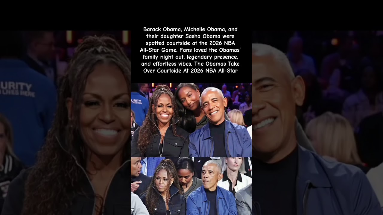 The Obamas Take Over Courtside At 2026 NBA All-Star 👀 