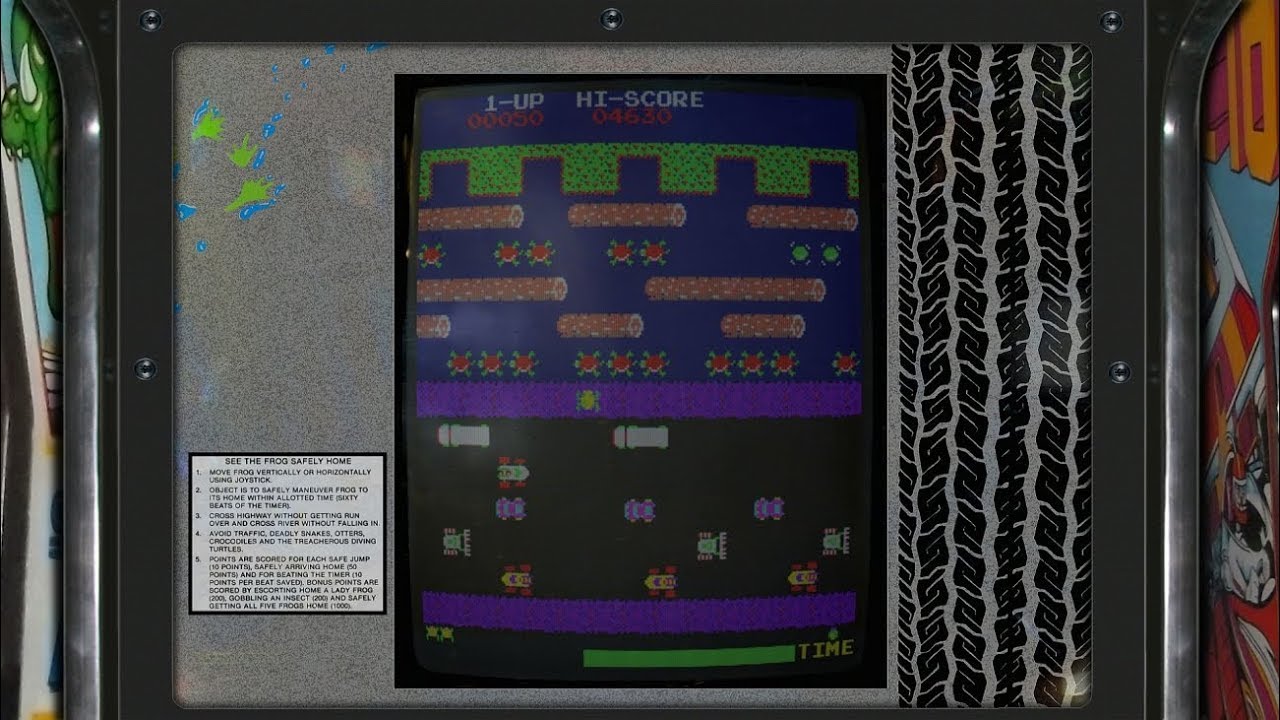 Frogger Realistic Arcade Bezel For Mame Updated 12 23 18 Youtube