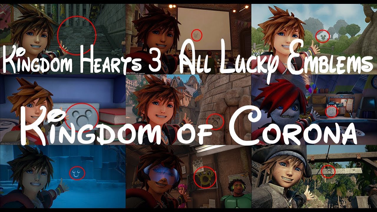 Kingdom Hearts 3 Lucky Emblems Guide Kingdom of Corona YouTube
