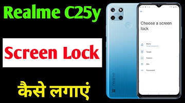 Realme C25y me screen lock kaise lagaye | how to set screen lock Realme C25y
