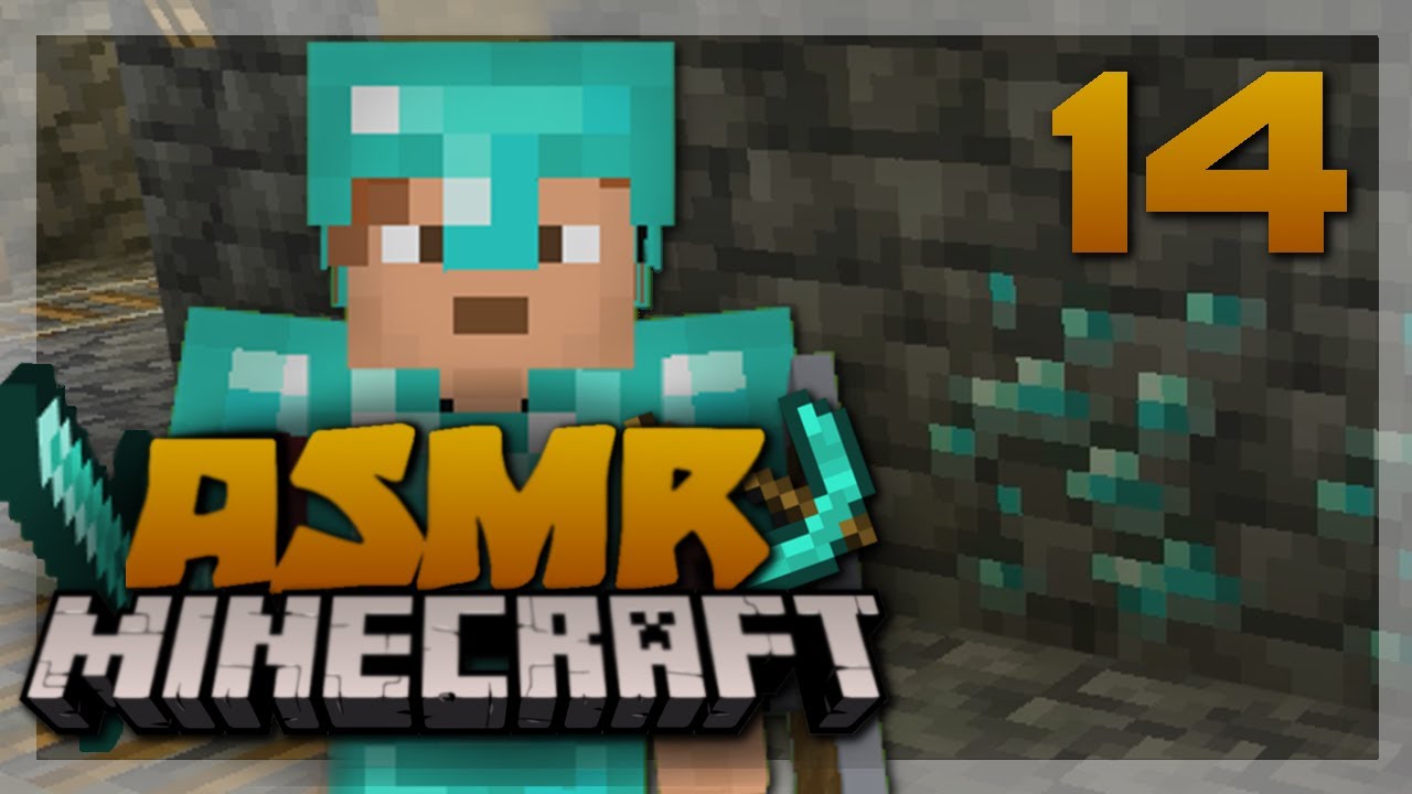 Minecraft ASMR #14 - Do jaskini po DIAMENTY!💎 • szept, gameplay po polsku